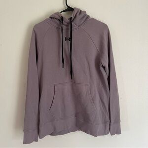Under Armour Purple Rival Fleece Hoodie Size Medium